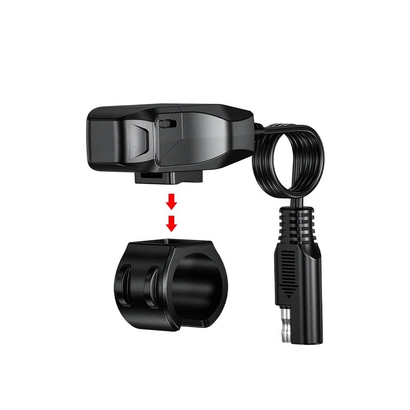 Bluejw Motorcycle USB Charger, 36W PD USB-C Waterproof Adapter with Switch, Power Delivery Fast Charging for Motorcycle Phone Holder & Automobile Chargers - Image 5